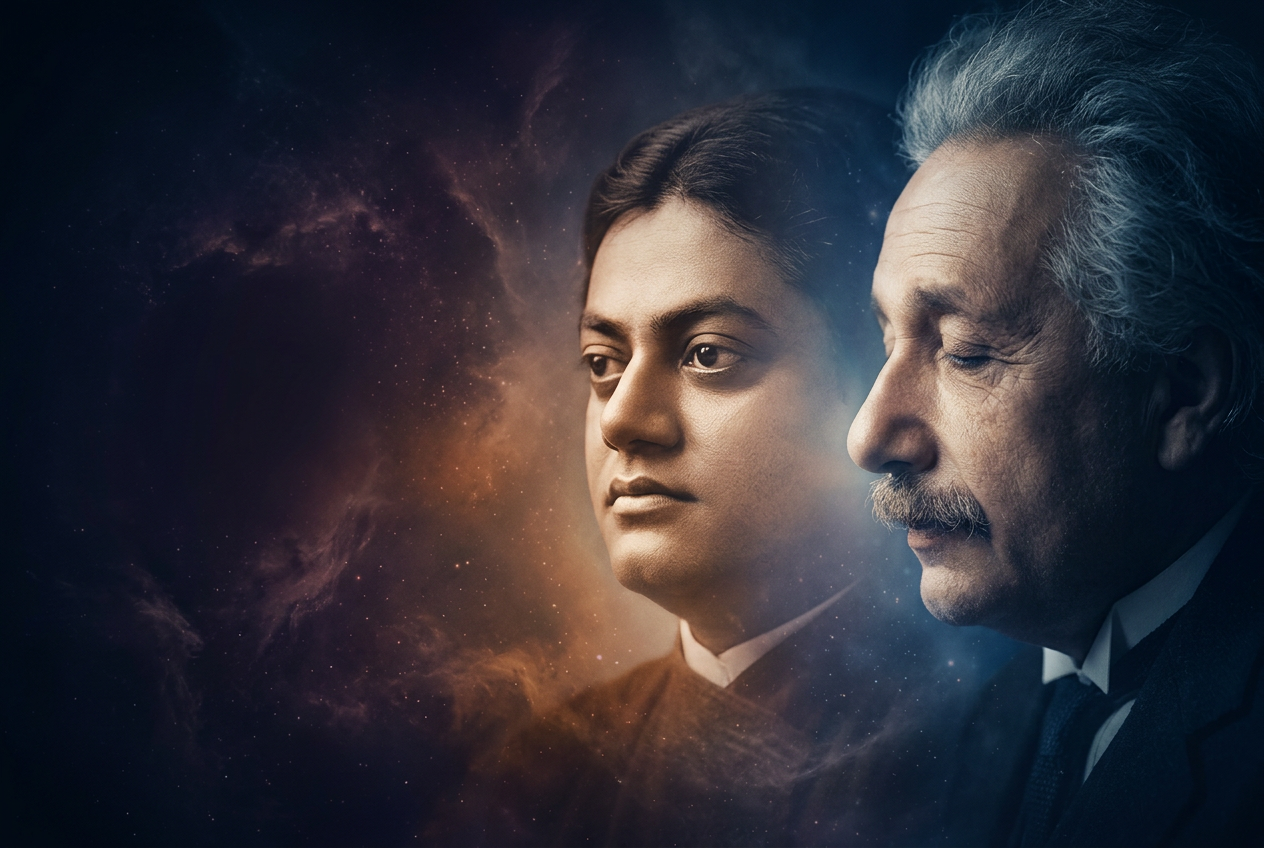 Swami Sarvapriyananda and Albert Einstein